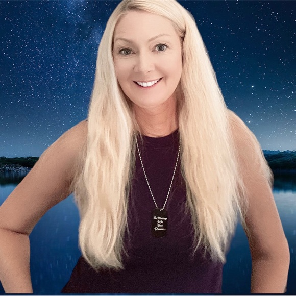 Moon Keychain or necklace with The Message is in your Dreams NWT - Picture 4 of 5